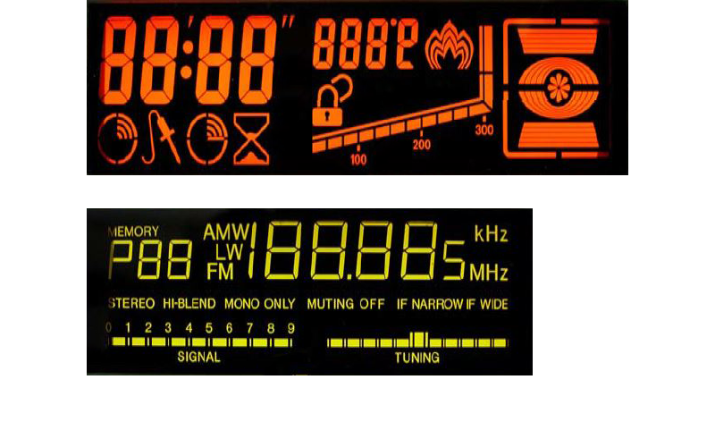 Segment displays