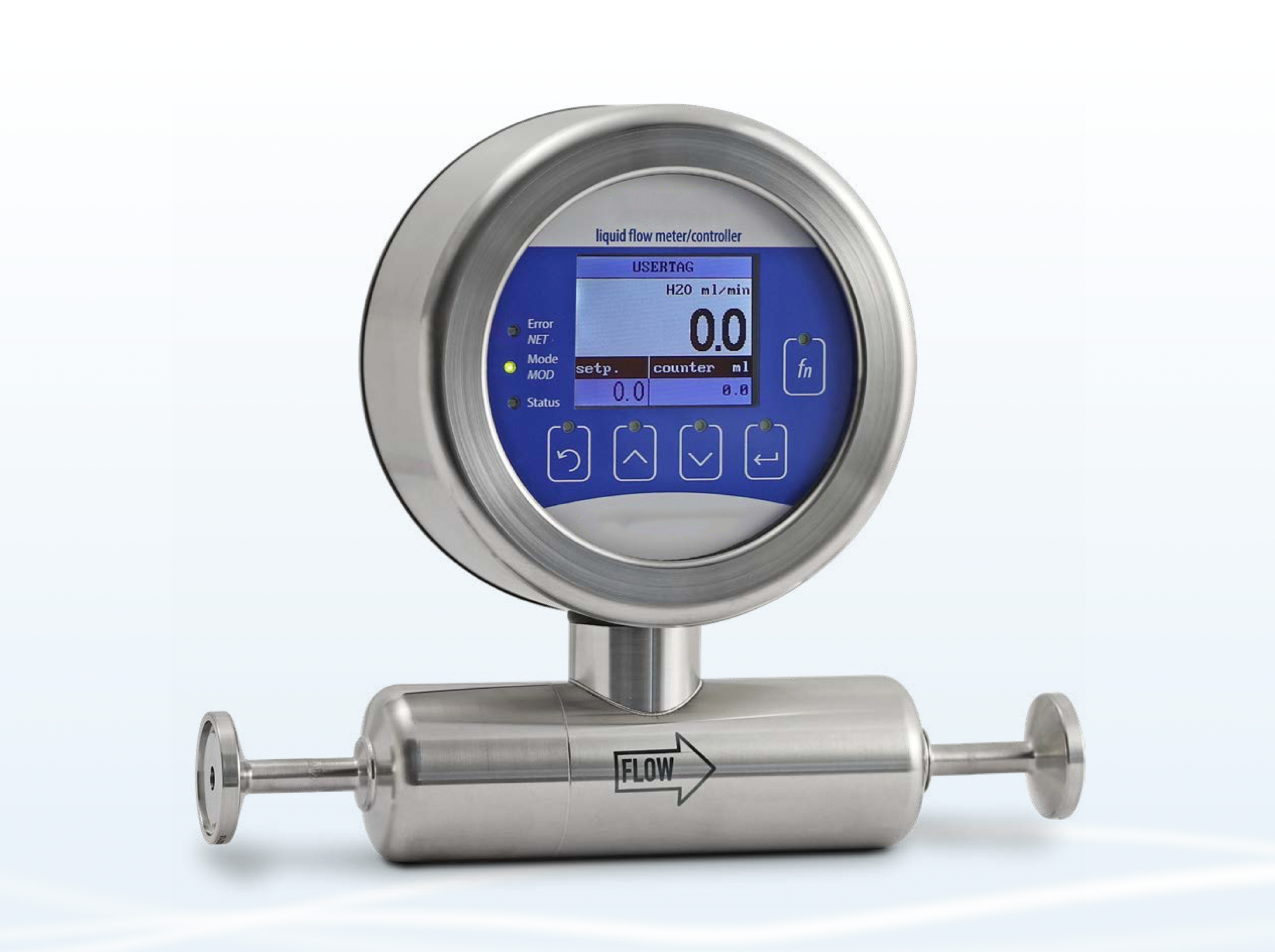3.2 inch PMOLED display in ultrasone flowmeter voor vloeistof